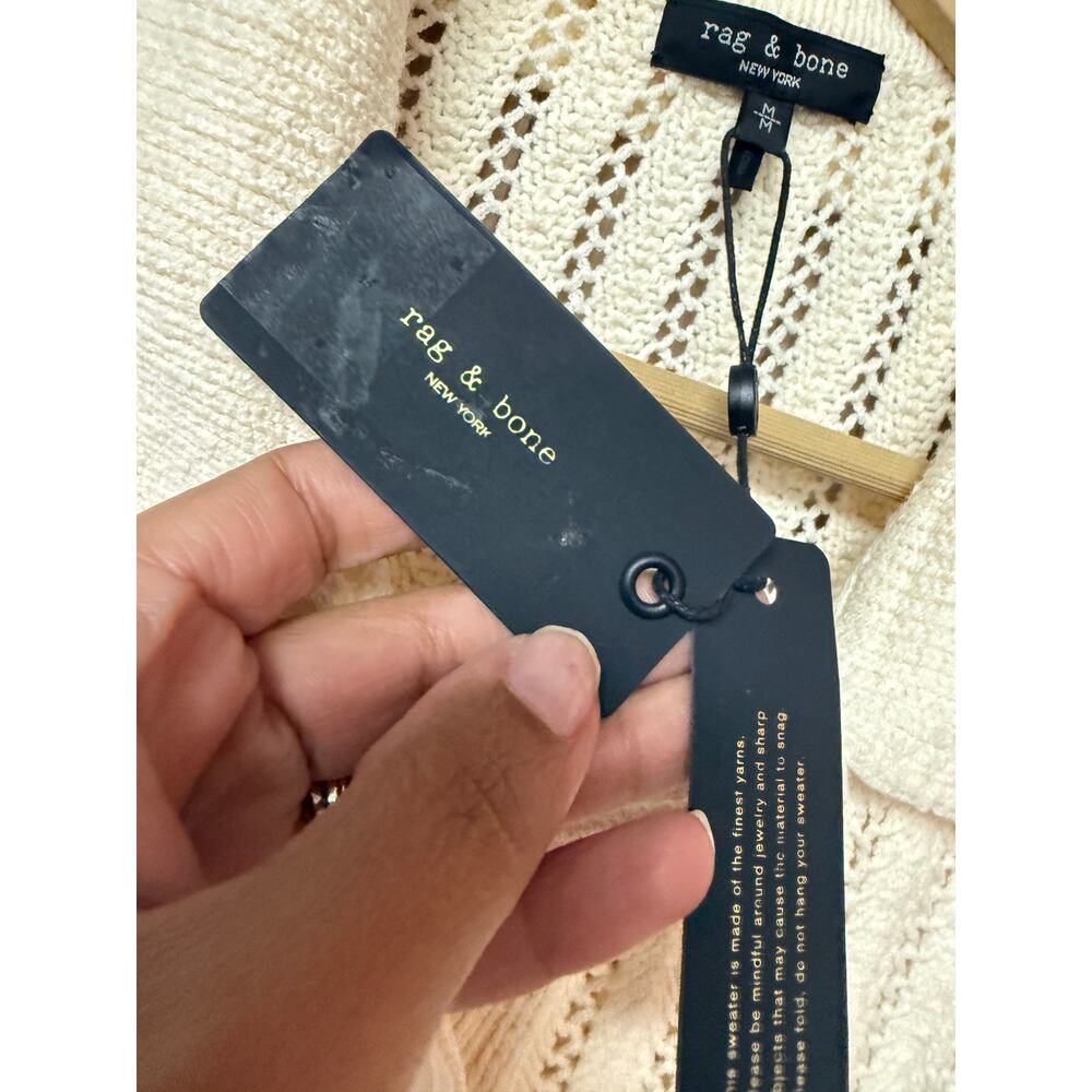 Rag & Bone Adrienne Cotton Cardigan Women's Size M - Picture 8 of 11